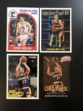 Chris Mullin /4, 89 All Star, Topps Future Playoff MVP, Million Dollar Moments