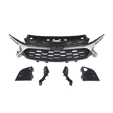 For 2024 2025 Chevy Trax LS LT Front Bumper Grille Grill Kit Bright Chrome Trim