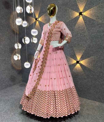 Lehenga Fête Choli Mariage Indien Vêtement Lazzari Créateur