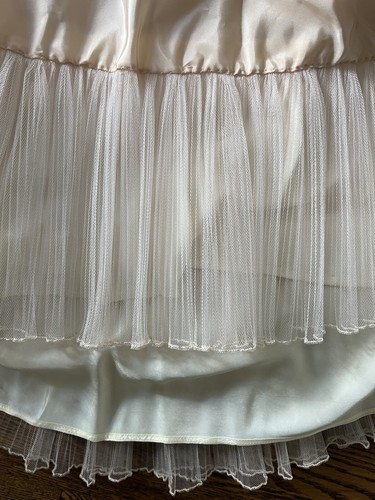 Vintage 1950's Peggy Hunt Pink Purple Lace Crystal Pleat Crinoline Formal Dress - Picture 10 of 10