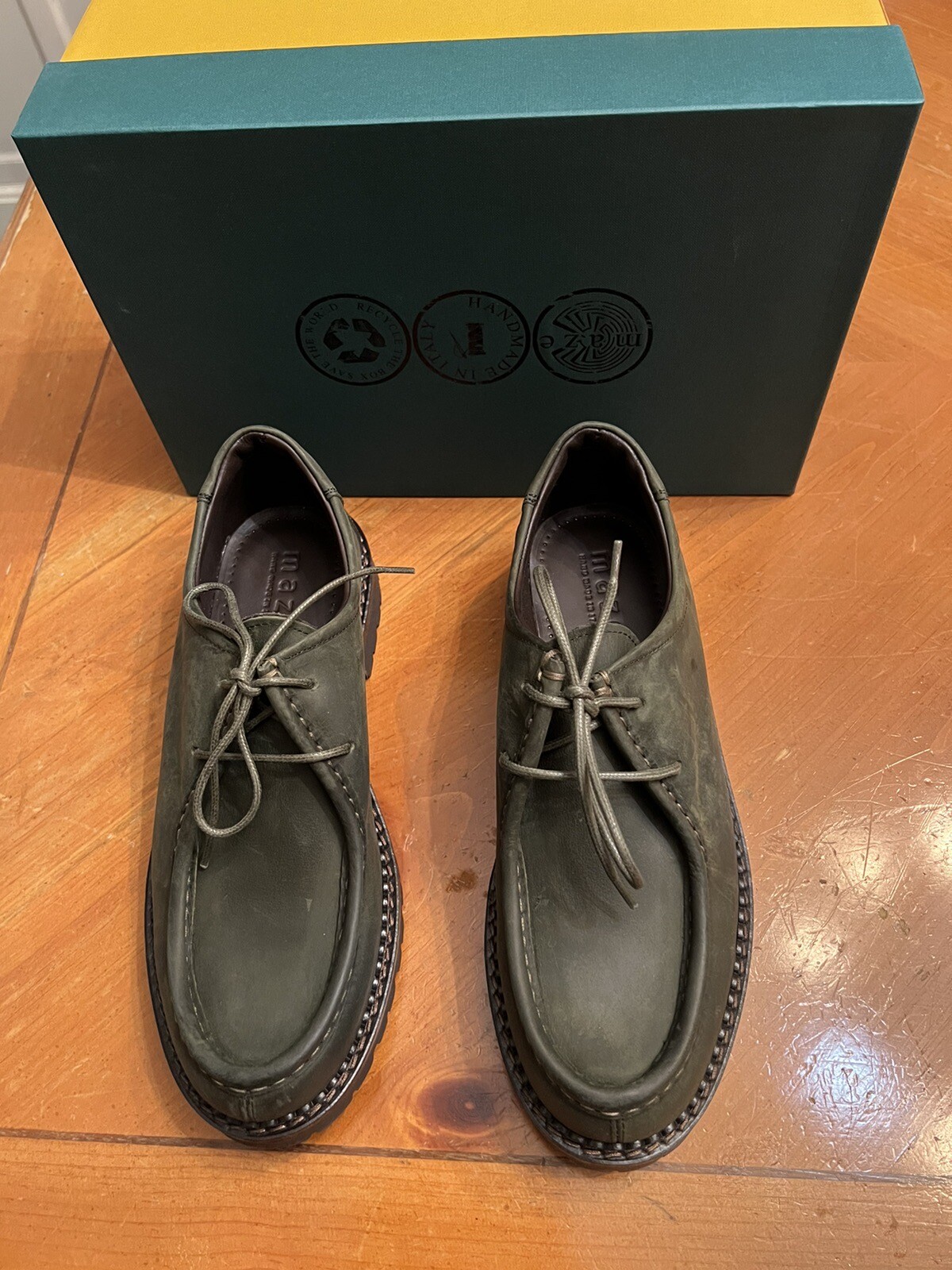 SAOLA Made in Italy Taglia 11 US Verde SCARPE LABIRINTO