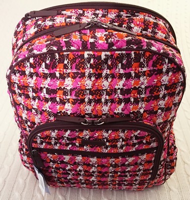 Vera Bradley Campus Tech Backpack Houndstooth Tweed College  display picture 1