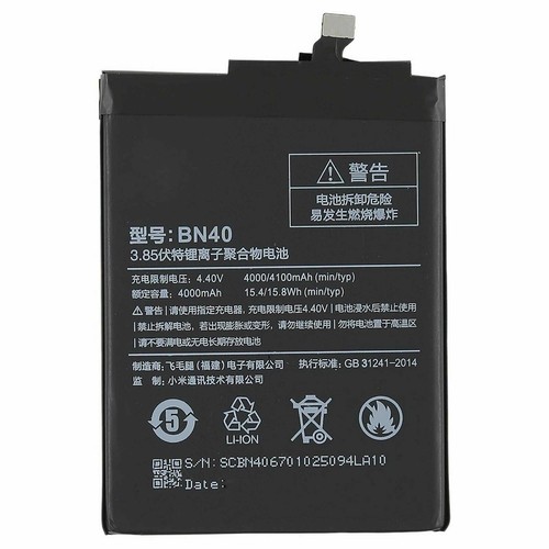 BATTERIA PER XIAOMI MI REDMI PRO 4 (PRIME) BN40 4000MAH RICAMBIO NUOVA - Foto 3 di 3