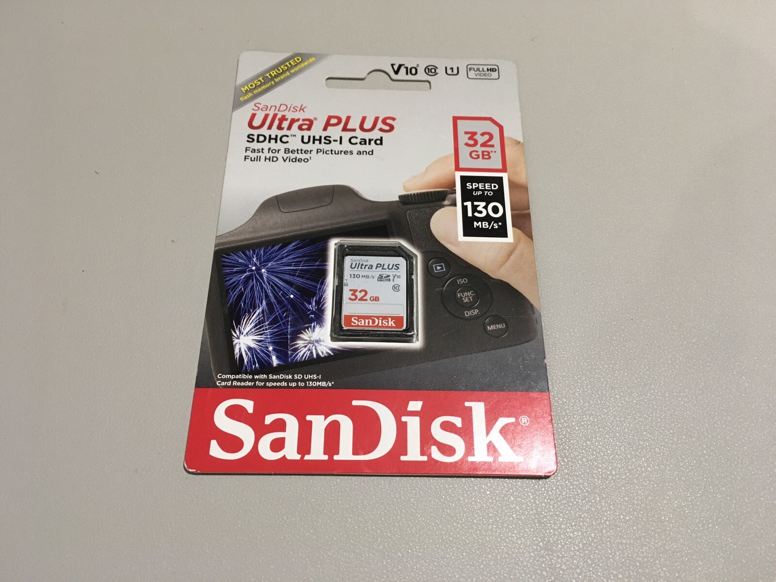 New Sealed SanDisk Ultra Plus 32GB SDHC UHSI Memory Card 130 MB/s eBay