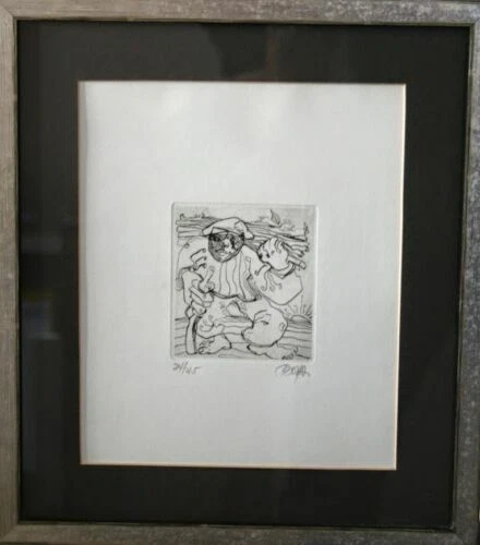 Gravure du XXe siècle et contemporaines originaux encadrés