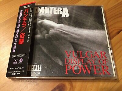 Pantera Vulgar Display of Power Japan OBI CD (ATCO 1992) Metal 90s | eBay