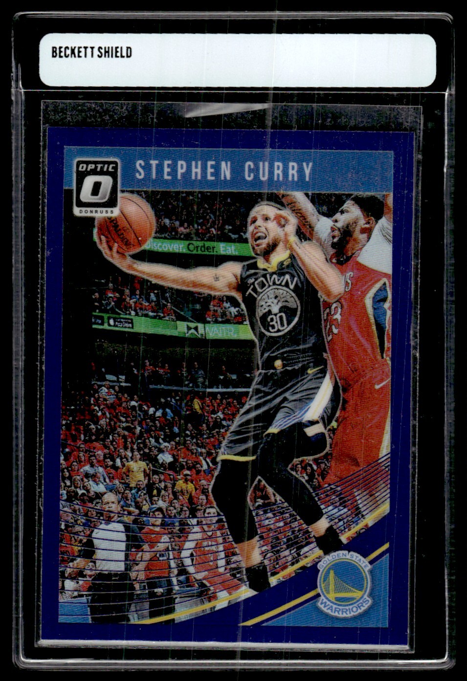 STEPHEN CURRY 2018-19 DONRUSS OPTIC #2 PURPLE PRIZM