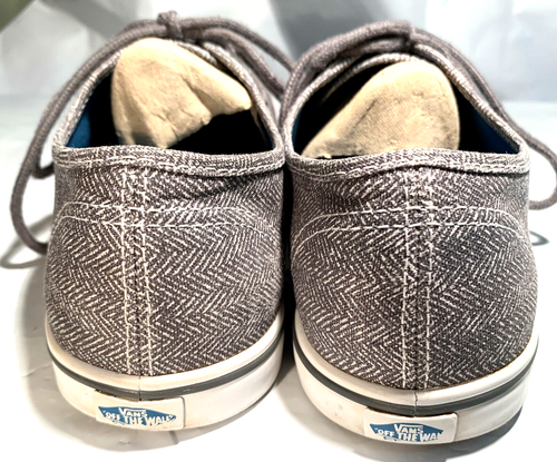 Vans Off the Wall Skater Shoes Sneakers Gray Canvas Men’s 6 Women’s 7.5 School - Picture 4 of 10