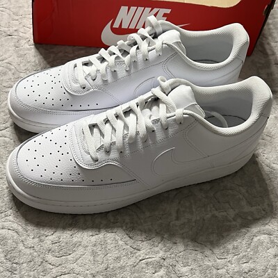 Size 13 - Nike Court Vision Low Triple White for sale online  display picture 2