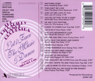 PICCADILLY DANCE ORCHESTRA - LET'S FACE THE MUSIC & DANCE [JAY] NEW CD