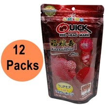 Fish Food Flowerhorn Okiko Quick Red Head Mark Cichlid Floating Pellets 100gx12