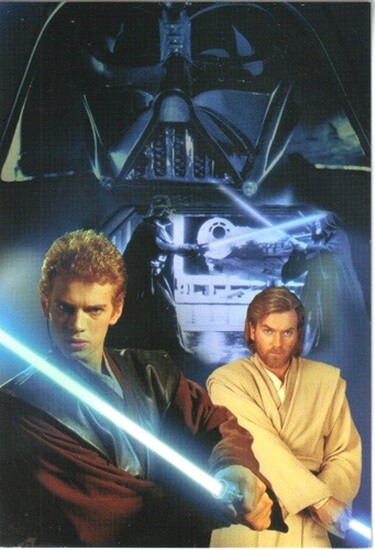 Star Wars Episode II Anakin Skywalker Obi-Wan x Postcard NEW