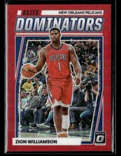 Zion Williamson #'d /99 - 2022-23 Panini Donruss Optic Elite Dominators Red Holo
