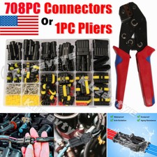 325/708Pc 1/2/3/4/5/6-Pin Automotive Car Electrical Wire Connectors Plug Kit Set