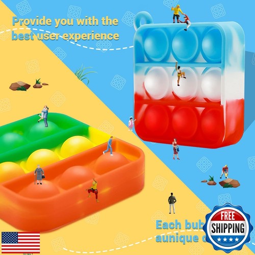 128 Pezzi Bomboniere Festa Fidget Giocattoli Bulk per Bambini 6-8 Pacchetti Fidget Sensoriali Stre - Foto 4 di 5