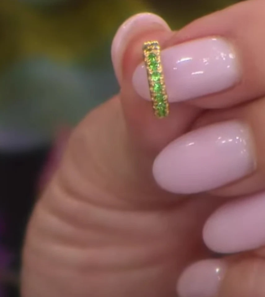 Pendiente de zafiro azul de ley chapado en oro de 22 quilates rarezas no estoy seguro de si es natural Foto 4 de 4