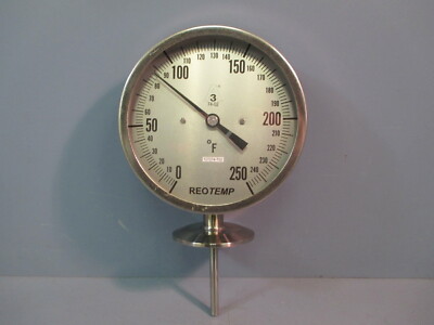 REOTEMP Thermometer 0-250 DEG F 12724-T02