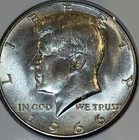 1966 P 50C Kennedy Half Dollar 40% Silver. **Free Shipping**