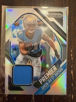 Amon-Ra St. Brown- Premier Jersey Patch- 2025 Panini Prizm NFL Football- Lions