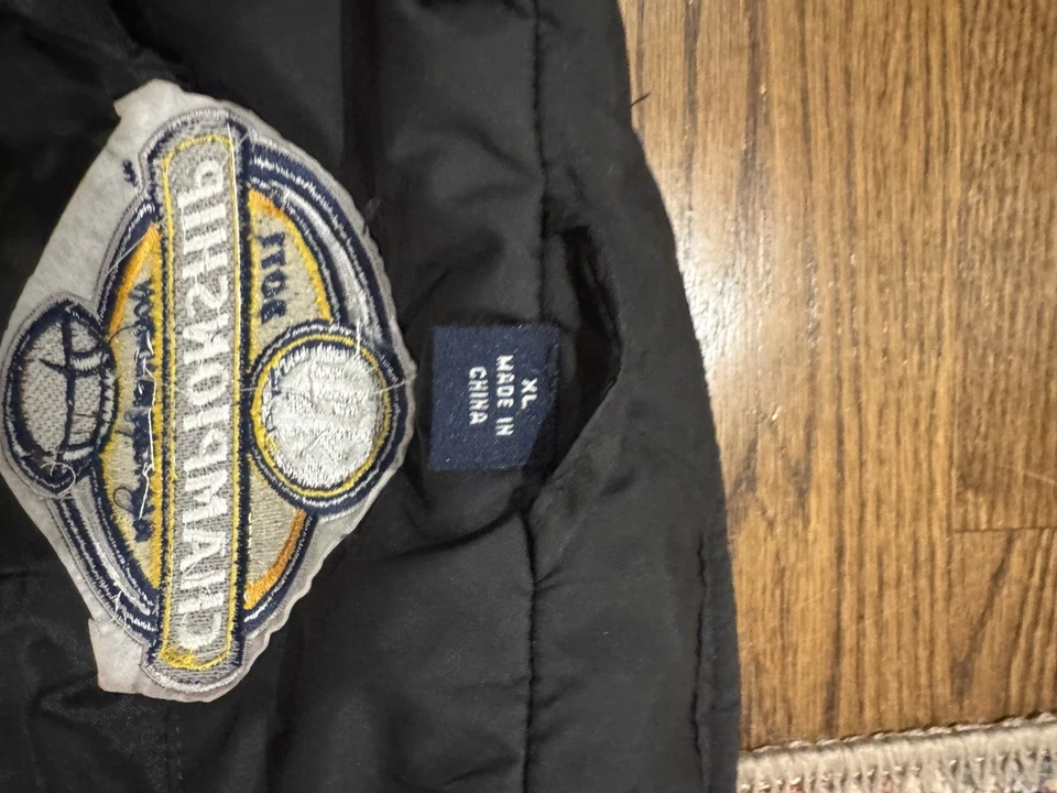 Chaqueta Z Dr Pepper Grande 12 Campeonato Universitario Mediana Antigua Fútbol Rara Foto 4 de 4