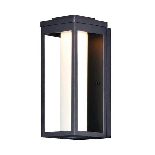 Salon LED 1-Light 1-Light Outdoor Wall Mount in Black - Picture 2 of 2