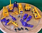 Vintage Hasbro Transformers G2 Yellow/Purple Devastator Constructicons