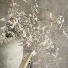 NEW Set of 10 Dusty Purple Weeping Leaf Sprays Cascading Flower Stems 45.75"H