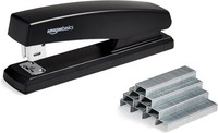 Amazon Basics HeftgeräT – Schwarz | Robuster Schreibtischhefter FüR BüRo, Schule