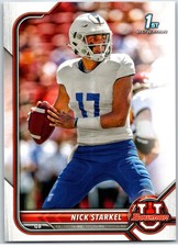 #42 Nick Starkel, San Jose State Spartans - 1st Bowman 2021-22 Bowman University
