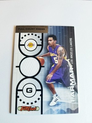 JORDAN FARMAR 2006-07 TOPPS FULLCOURT PRESS JERSEY RC #87/499 PHOTO SHOOT LAKERS