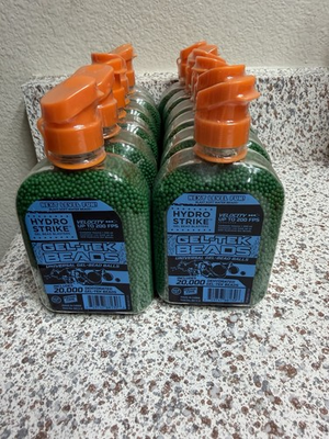 #ad 12 Bottles of Hydro Strike 20000 Gel Tek Beads for Blaster 240000 Beads NEW $60.00