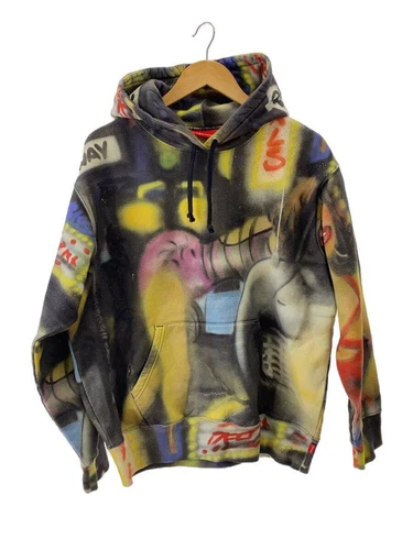 Supreme Felpa con Cappuccio 21AW Lady Rosa Felpa con Cappuccio M Cotone Multicolore Tutto