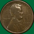 1912-S Lincoln Wheat Cent Very Good VG Coin #39525