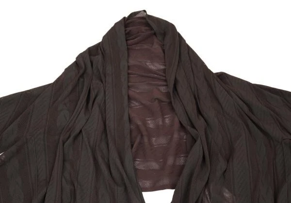 PLEATS PLEASE A-POC INSIDE Cable Mesh Design Buttonless Cardigan Size 3(K-156... - Image 3 of 4