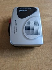 GROOVE GV-PS525-SR" PORTABLE PERSONAL CASSETTE PLAYER  RADIO RECORDER Walkman 