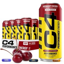 C4 Performance Energy Drink Zero Sugar 200mg Caffeine 16 Fl Oz 12pk