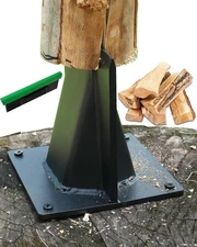 Firewood Kindling Log Splitter Cracker-No Need Axe! Portable Heavy Duty Manual S