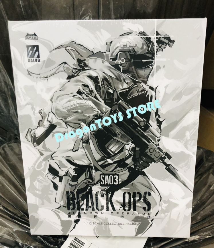 Ready! New HASUKI SA03 1/12 Black Ops SIERRA PHANTOM Male Action