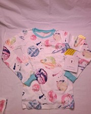 Burt's Bees Galaxy Pajamas Girls 2 Piece Set 100 Organic Cotton PJS Size 6