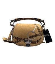 Lauren Ralph Lauren Tanner Crossbody - Shoulder Bag | Camel Leather - Suede