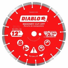 Diablo DMADS1200 12in Diamond Segmented Cut-Off Disc for Masonry Concrete