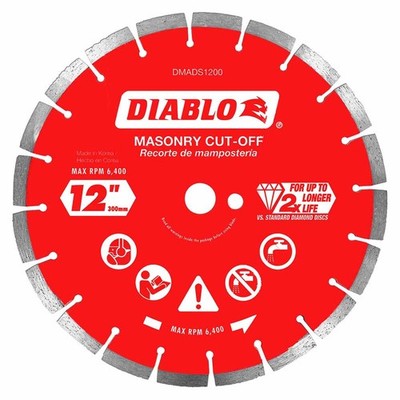Diablo DMADS1200 12in Diamond Segmented Cut-Off Disc for Masonry Concrete