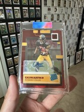 2022 Clearly Donruss Calvin Austin III Red Acetate Auto RC /49 #86