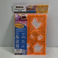 Fiskars Shape Template 3 Pack Frames SQUARES SHAPES STARS 4979 New NIP