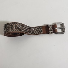 Hollywood Trading Company HTC Studded Leather Belt Italy Unisex Size 95/38 VTG