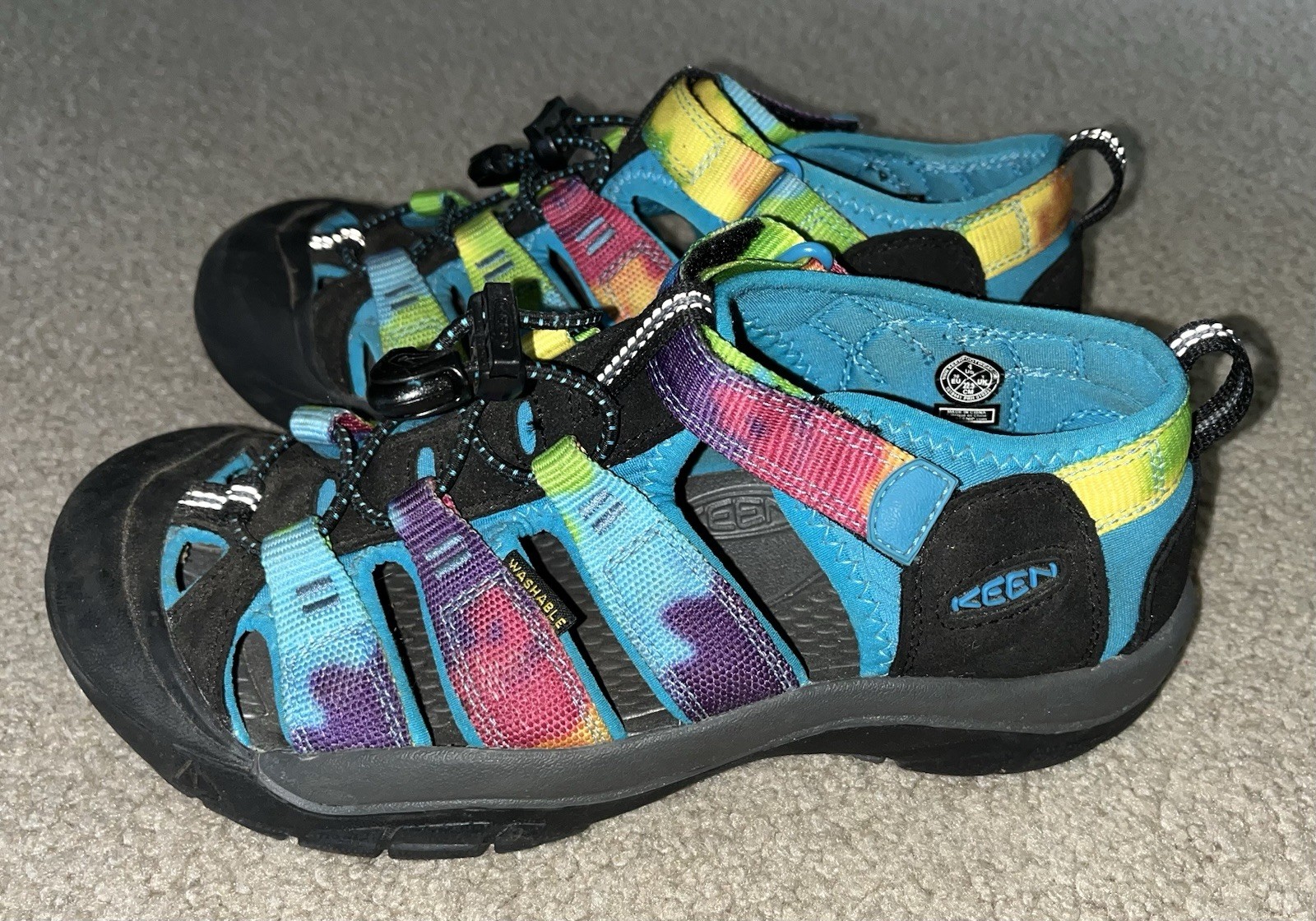KEEN NEWPORT H2 scarpa sandalo sportiva giovanile US 4 EU 36 tie dye