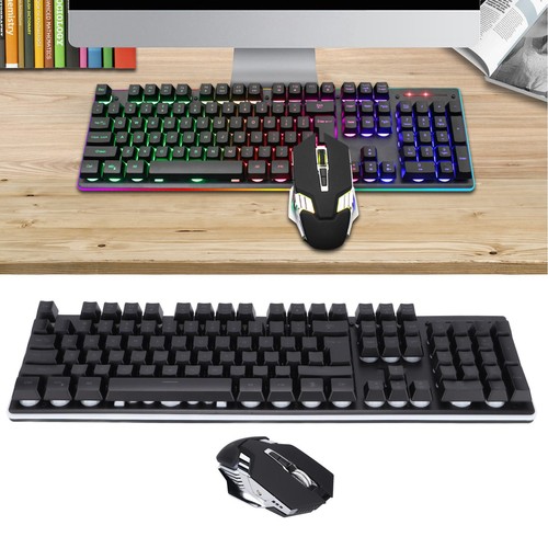 Keyboard Mouse 104 Key Wireless Charging 2.4G RGB Luminescence Computer Suppl FG - Picture 19 of 24
