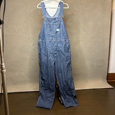Vintage Sears Tradewear Denim Overalls Union Made Dark Wash 40x30
