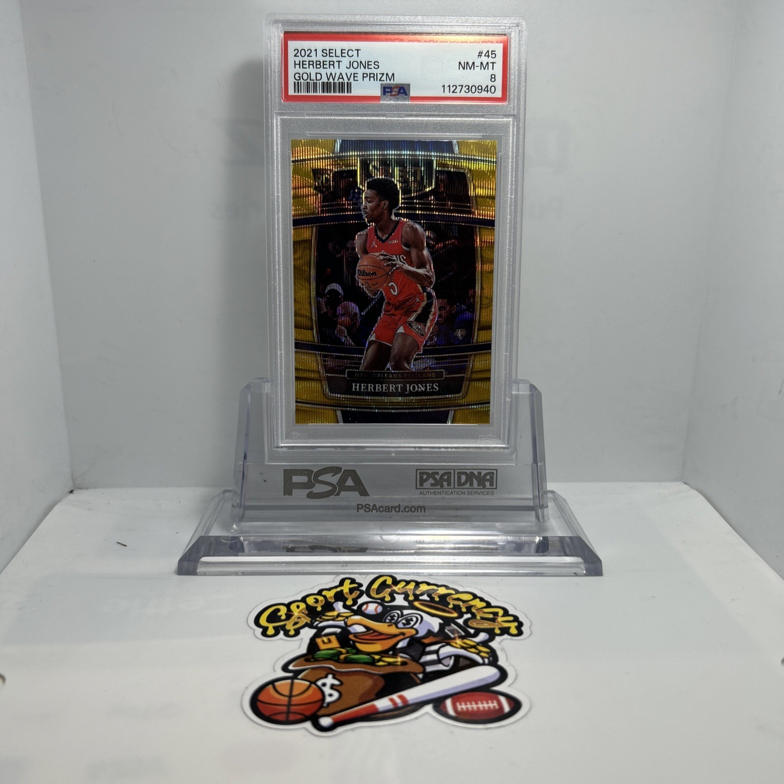 2021-22 Select Herbert Jones Concourse Gold Wave Prizm Rookie RC SSP