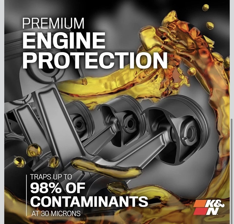 Filtro de aceite K&N para rendimiento para 06-11 BMW M5/M6 / 08-19 Porsche Cayenne 4,8 L Foto 4 de 4